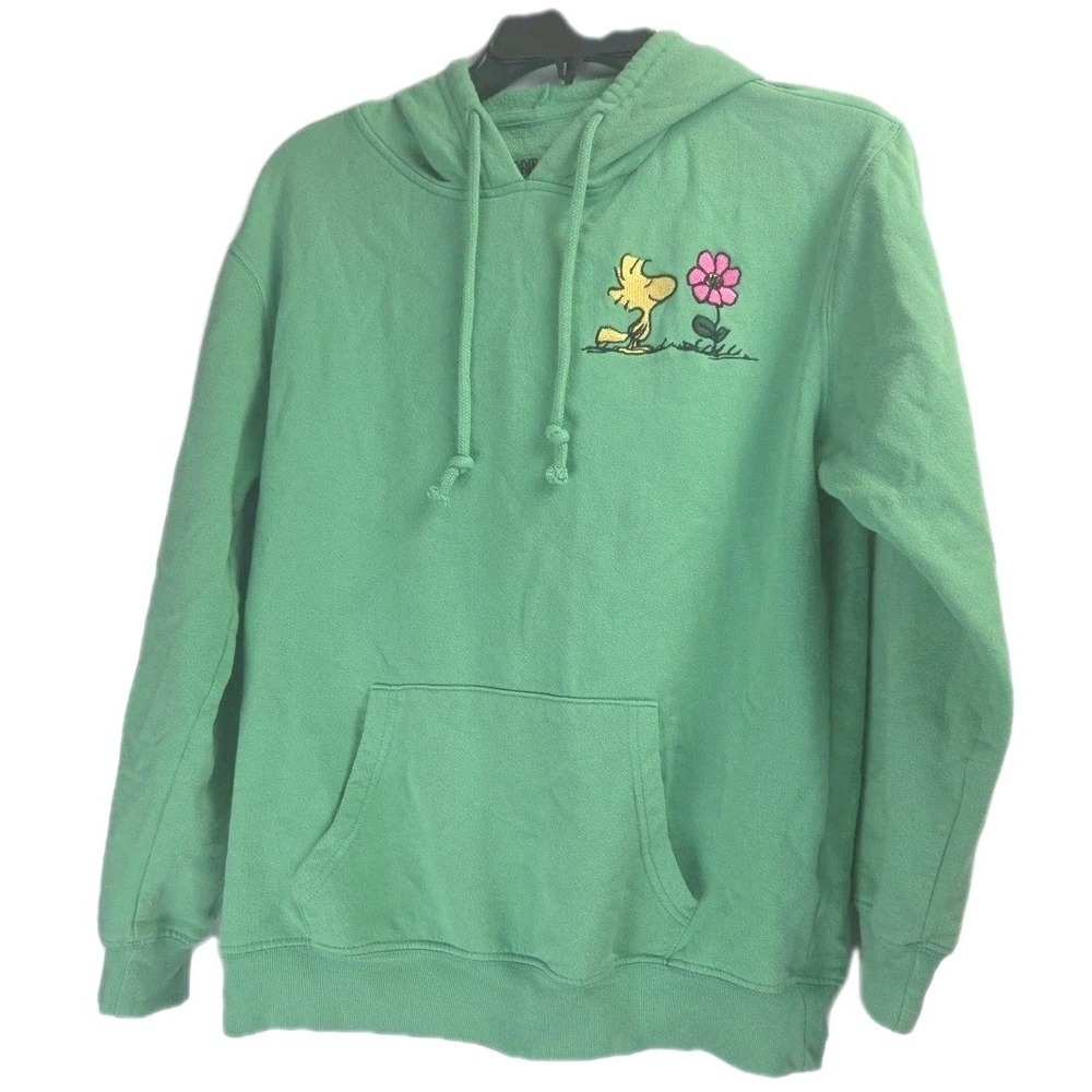 Snoopy‎ Hoodie Green Size S (4-6) "Let Love Grow" (Fits Like a size Medium)